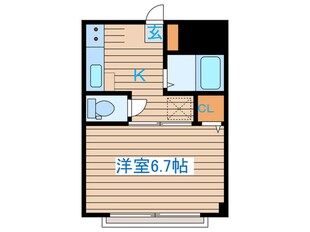 コーポ渡邊の物件間取画像